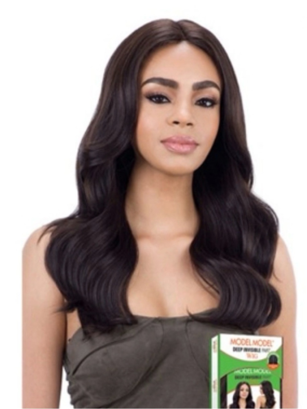 MODEL MODEL Deep Invisible Part Wig - Black - Buena